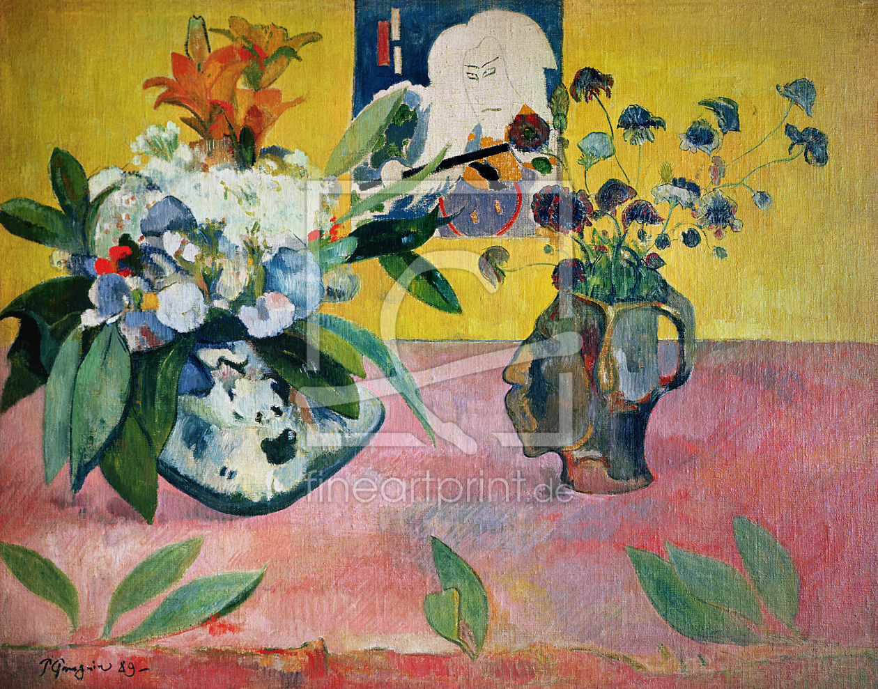Bild-Nr.: 31000470 Flowers and a Japanese Print, 1889 erstellt von Gauguin, Paul