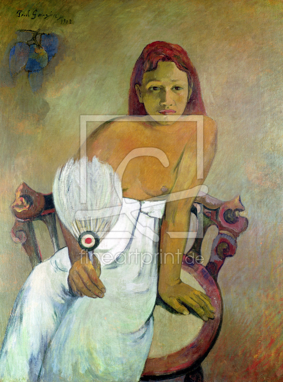 Bild-Nr.: 31000471 Girl with fan, 1902 erstellt von Gauguin, Paul