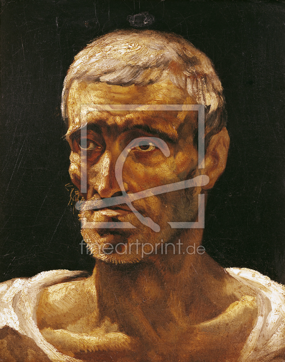 Bild-Nr.: 31000495 Head of a Shipwrecked Man, study for the Raft of Medusa, 1817-19 Bild-Nr.: 31000495 Head of a Shipwrecked Man, study for the Raft of Medusa, 1817-19 erstellt von Géricault, Théodore