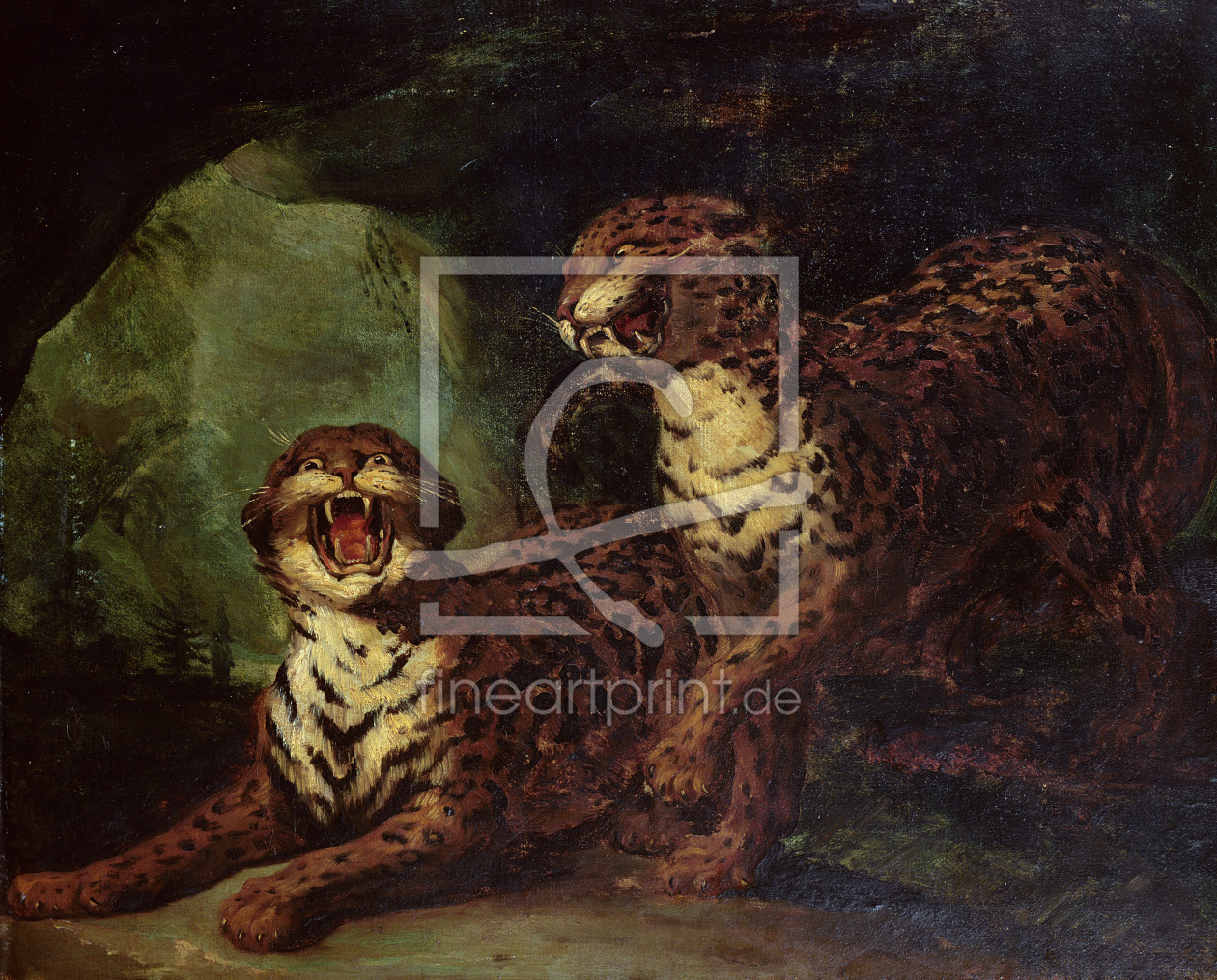 Bild-Nr.: 31000514 Two Leopards, c. 1820 erstellt von Géricault, Théodore
