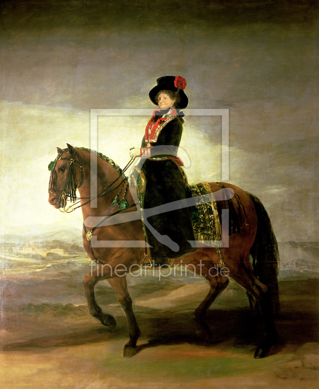 Bild-Nr.: 31000533 Equestrian portrait of Queen Maria Luisa, wife of King Charles IV of Spain, 1799 erstellt von Goya, Francisco de