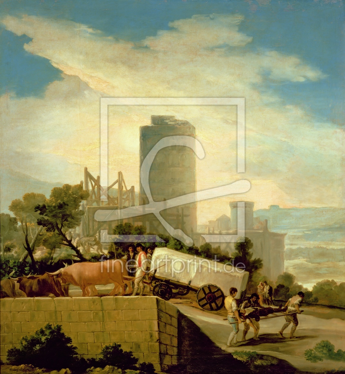 Bild-Nr.: 31000563 Transporting a Stone Block, 1786-87 erstellt von Goya, Francisco de