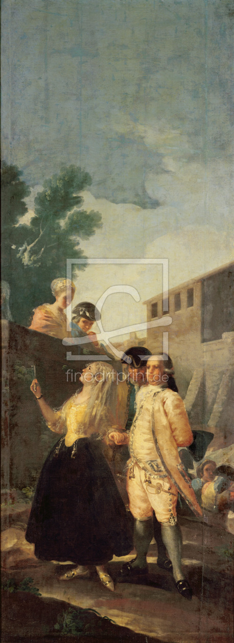 Bild-Nr.: 31000565 The Soldier and the Young Lady, 1778-79 Bild-Nr.: 31000565 The Soldier and the Young Lady, 1778-79 erstellt von Goya, Francisco de