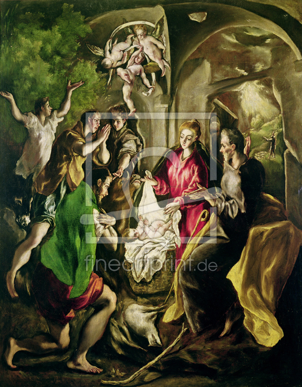 Bild-Nr.: 31000577 Adoration of the Shepherds, 1603-05 erstellt von Greco, El (Domenikos Theotokopoulos)