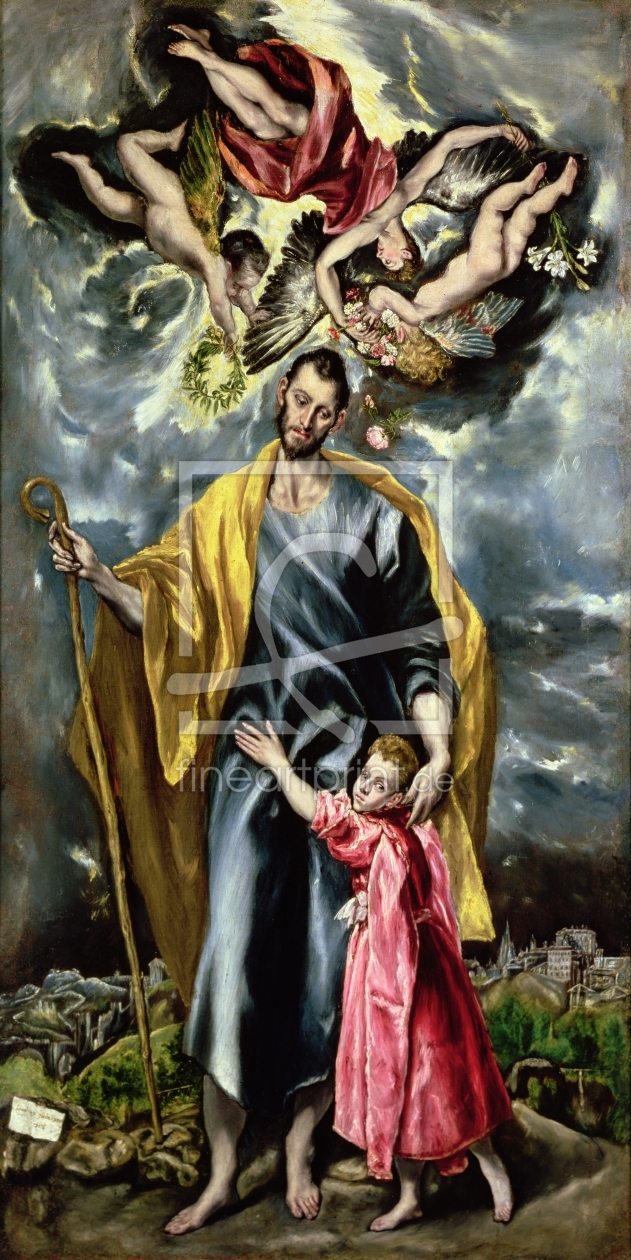 Bild-Nr.: 31000581 St. Joseph and the Christ Child, 1597-99 Bild-Nr.: 31000581 St. Joseph and the Christ Child, 1597-99 erstellt von Greco, El (Domenikos Theotokopoulos)