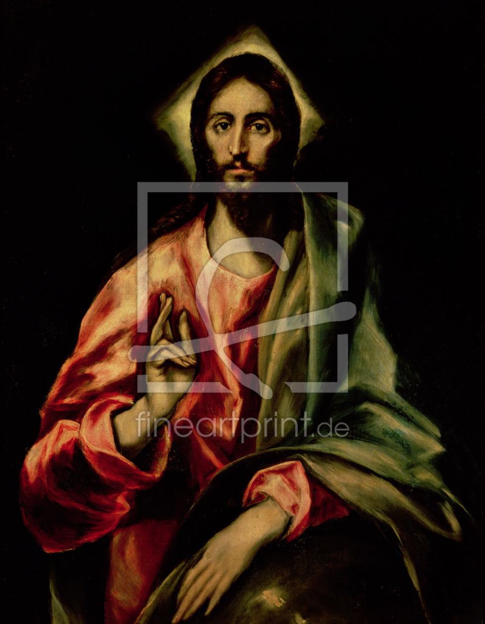 Bild-Nr.: 31000582 Christ Blessing erstellt von Greco, El (Domenikos Theotokopoulos)