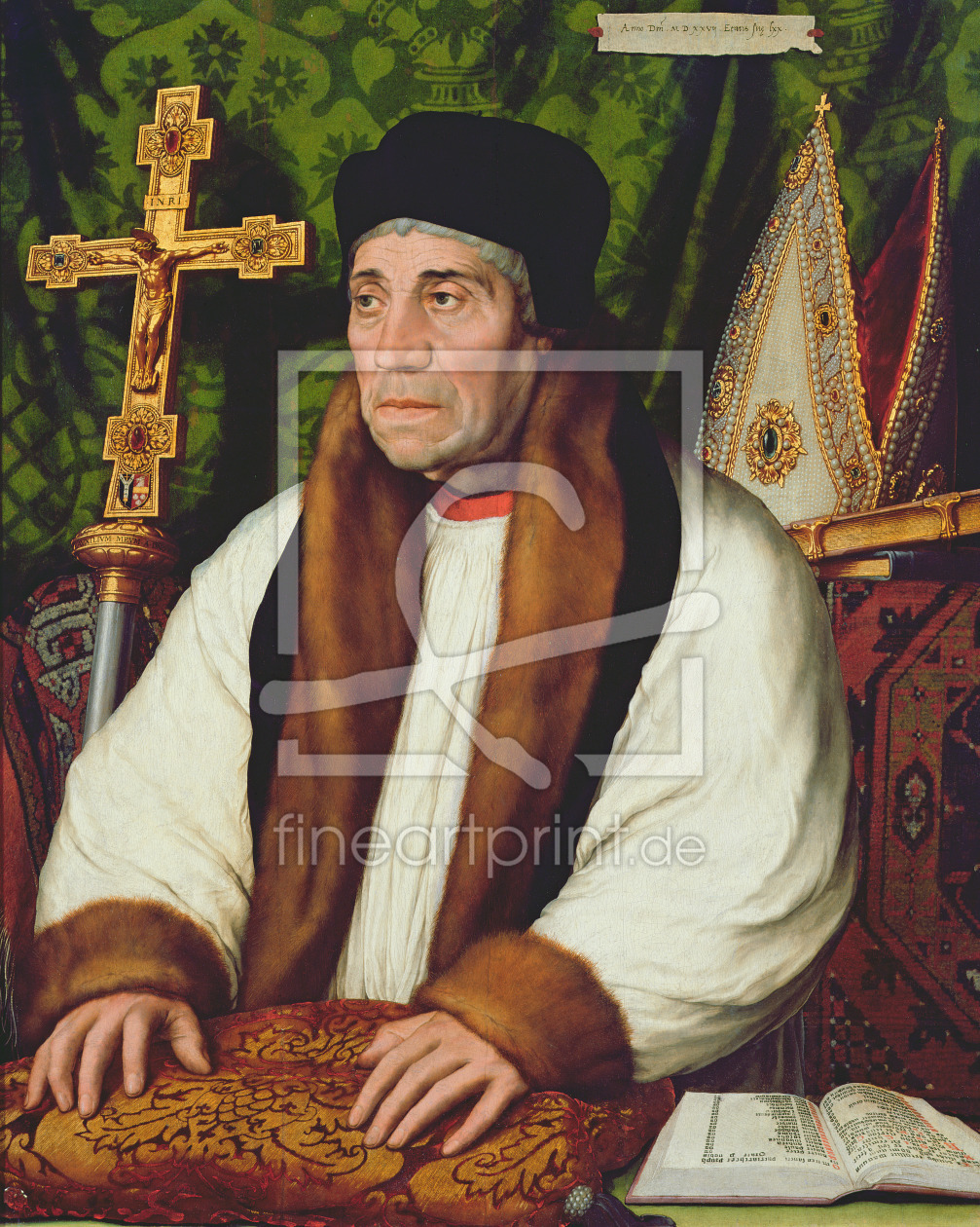 Bild-Nr.: 31000630 Portrait of William Warham Archbishop of Canterbury, 1527 erstellt von Hans Holbein der Jüngere