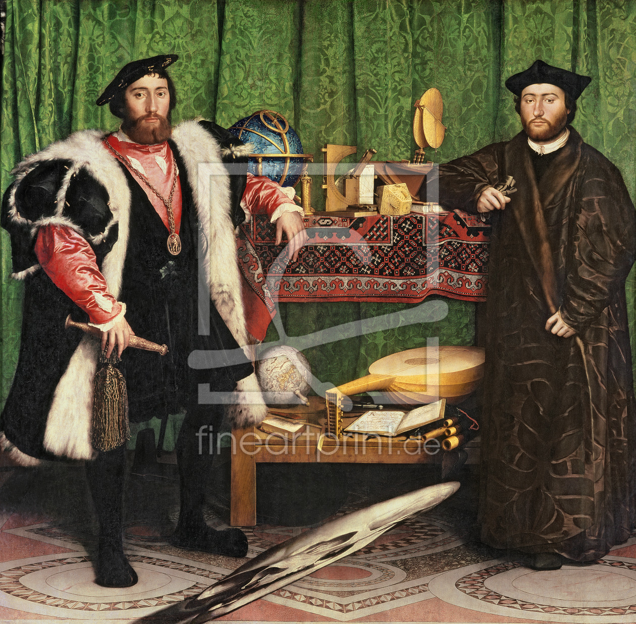 Bild-Nr.: 31000631 The Ambassadors, 1533 erstellt von Hans Holbein der Jüngere