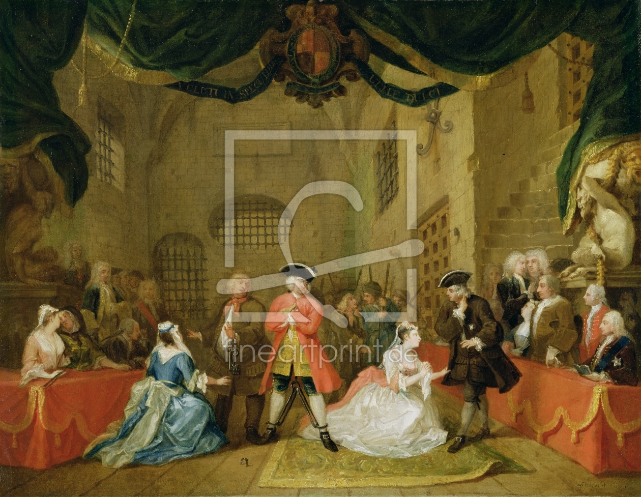 Bild-Nr.: 31000648 The Beggar's Opera, Scene III, Act XI, 1729 erstellt von Hogarth, William