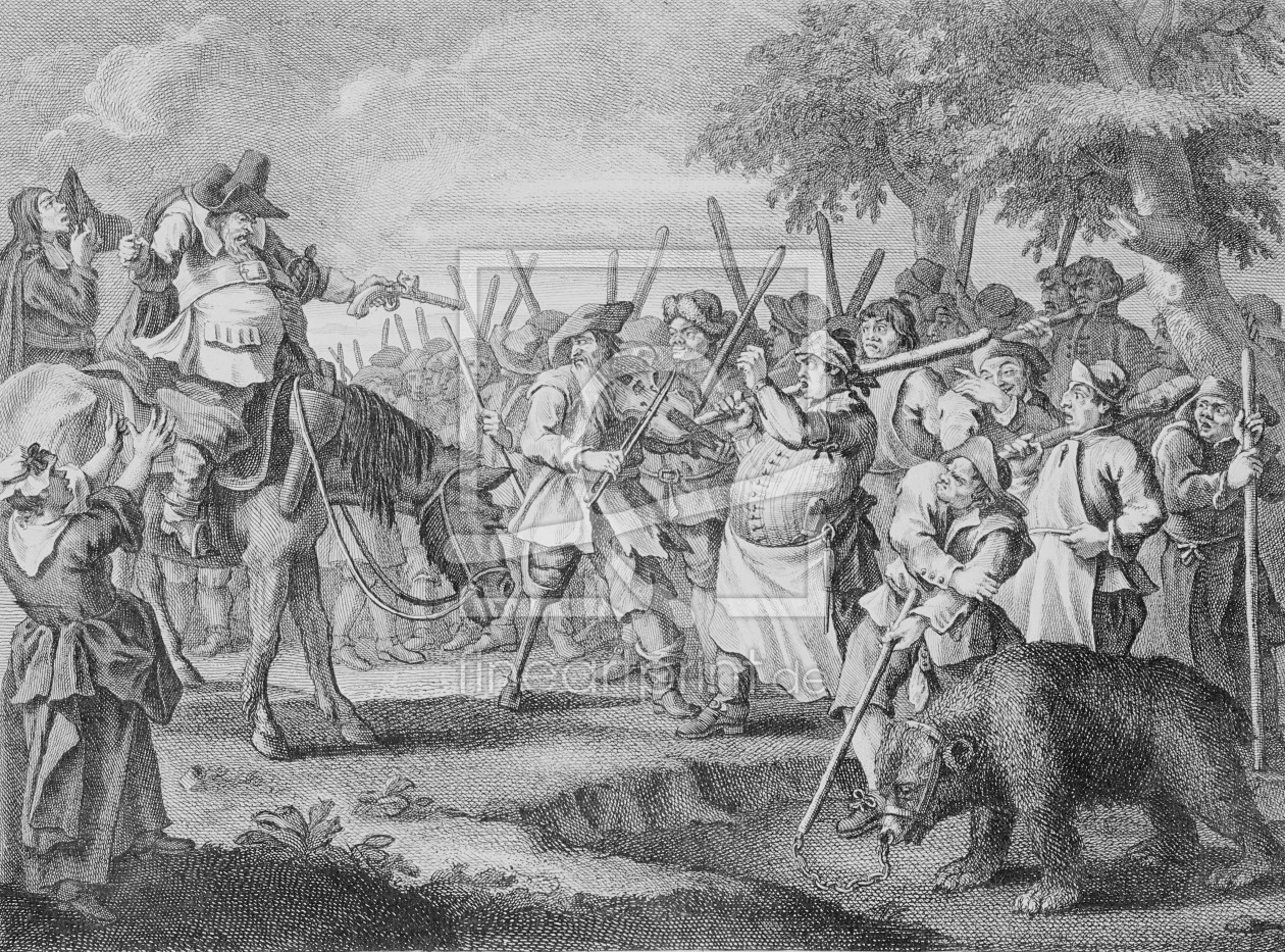 Bild-Nr.: 31000660 Hudibras' First Adventure, from 'Hudibras' by Samuel Butler, 1726 erstellt von Hogarth, William