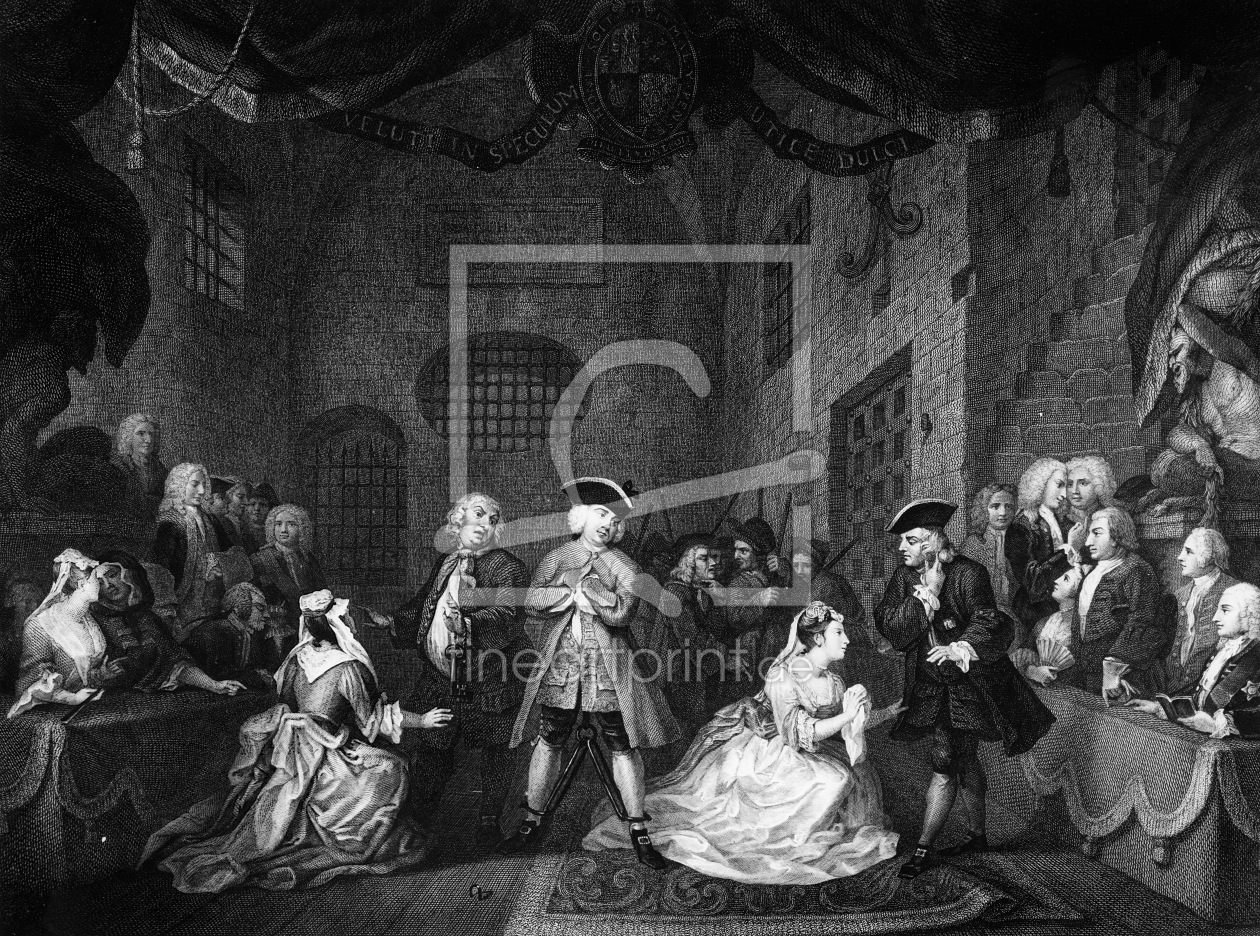 Bild-Nr.: 31000669 The Beggar's Opera, Scene III, Act XI, c.1728 erstellt von Hogarth, William