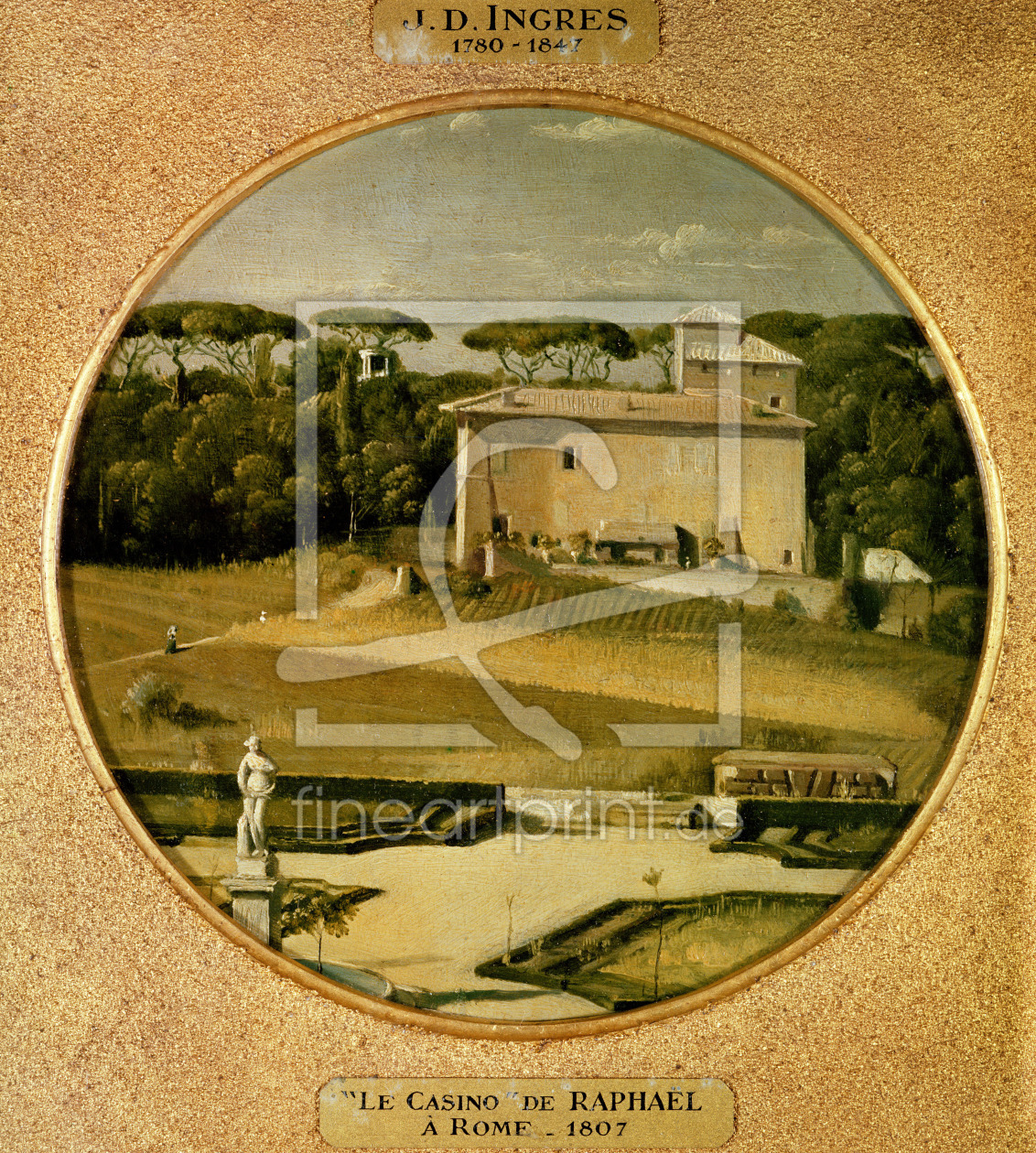 Bild-Nr.: 31000672 'Casino of Raphael' in the gardens of the Villa Borghese, Rome, 1807 erstellt von Ingres, Jean-Auguste-Dominique