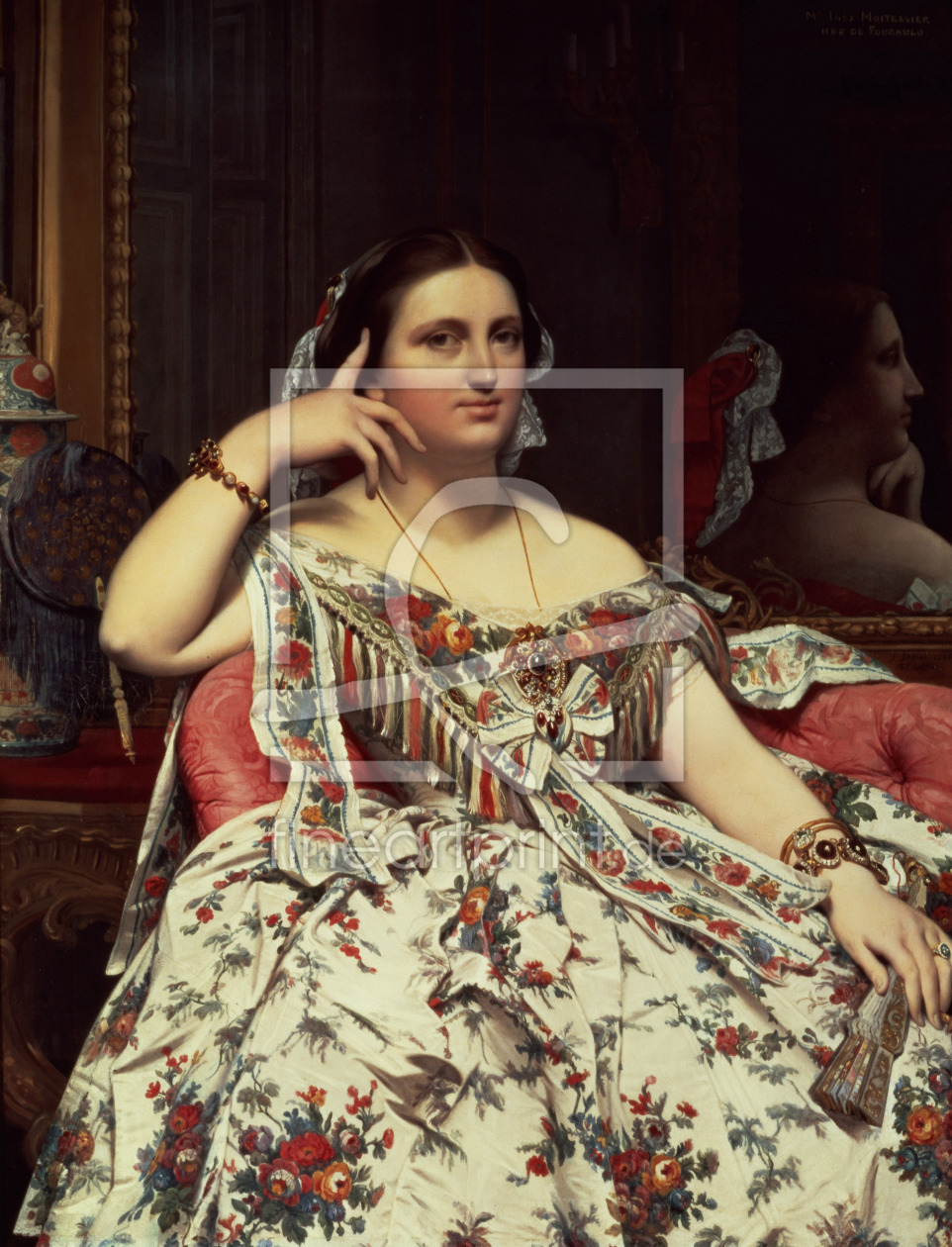 Bild-Nr.: 31000677 Madame Moitessier, 1856 erstellt von Ingres, Jean-Auguste-Dominique