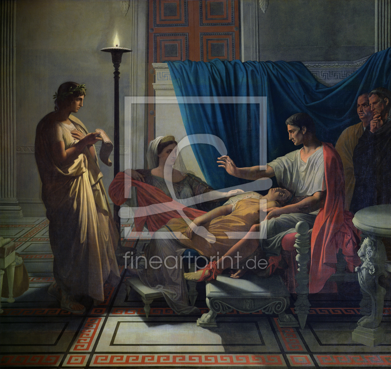 Bild-Nr.: 31000684 Virgil Reading the Aeneid to Livia, Octavia and Augustus, c.1812 erstellt von Ingres, Jean-Auguste-Dominique