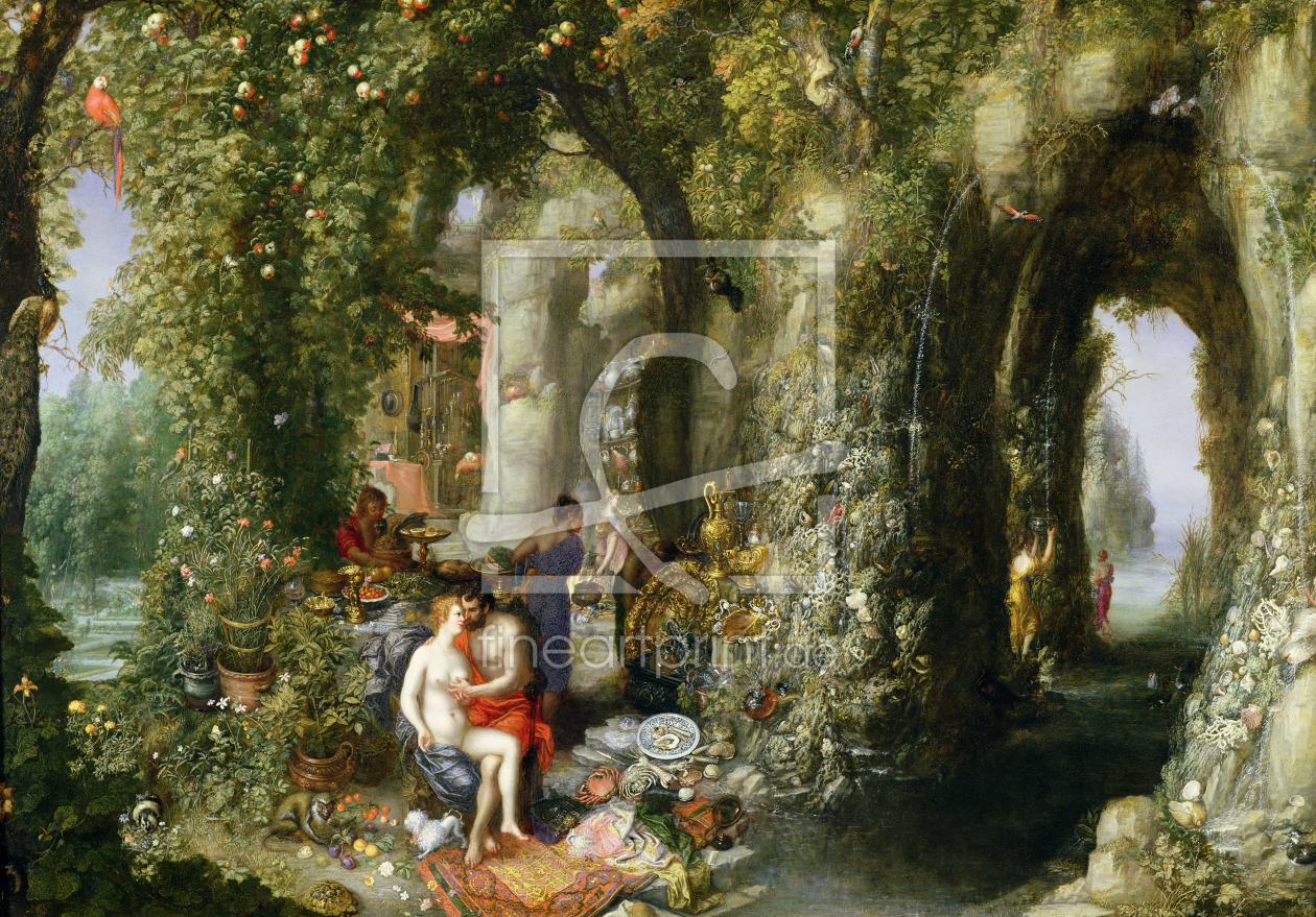 Bild-Nr.: 31000689 A Fantastic cave with Odysseus and Calypso erstellt von Jan Brueghel der Ältere