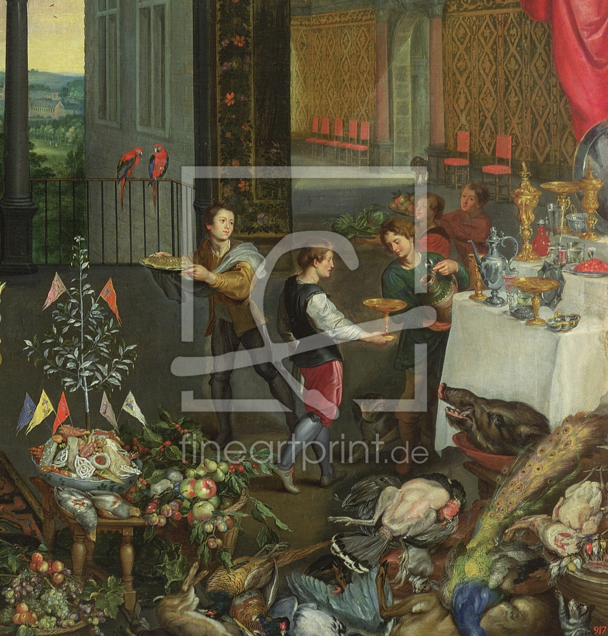 Bild-Nr.: 31000692 Allegory of Taste, detail of servers bringing wine, 1618 erstellt von Jan Brueghel the older