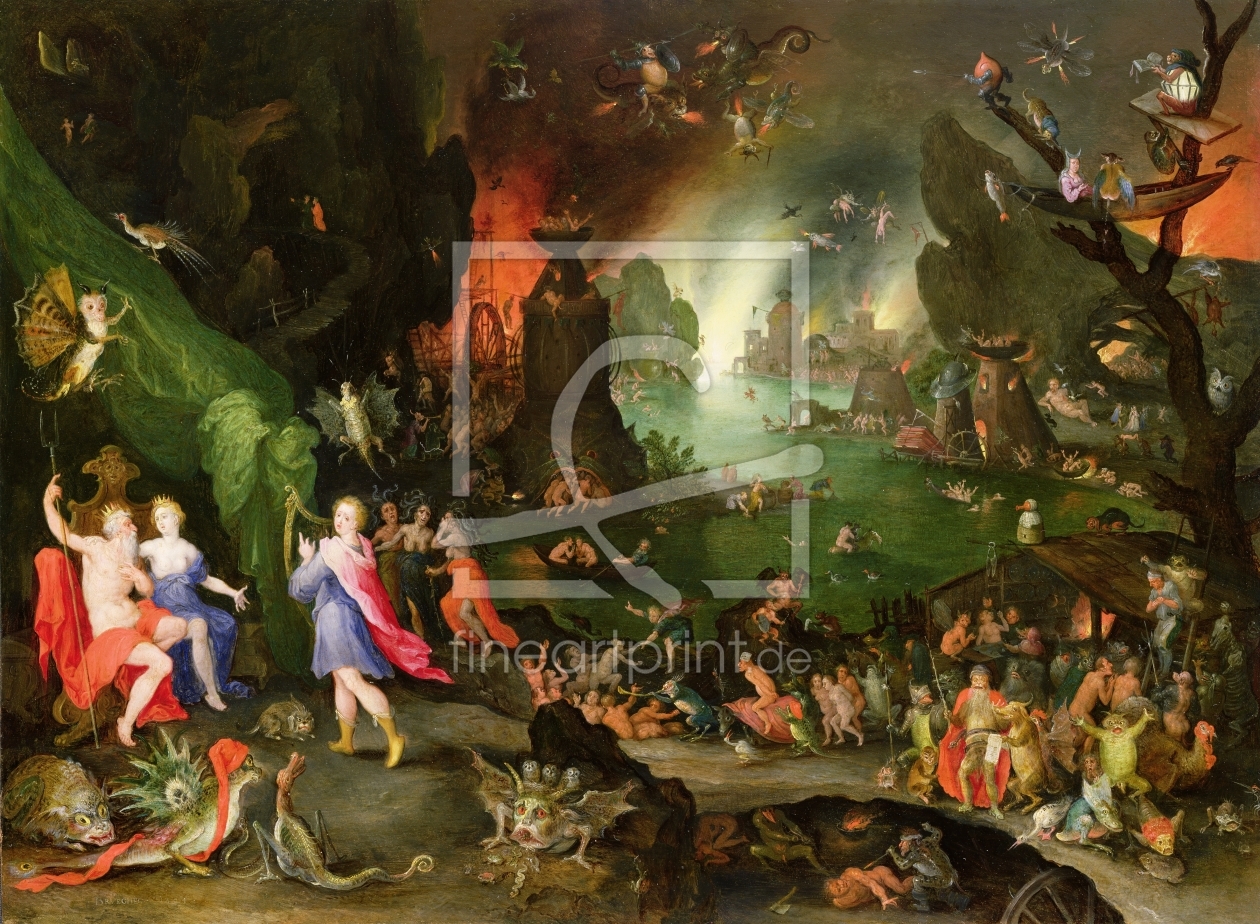 Bild-Nr.: 31000697 Orpheus with a Harp Playing to Pluto and Persephone in the Underworld erstellt von Jan Brueghel der Ältere