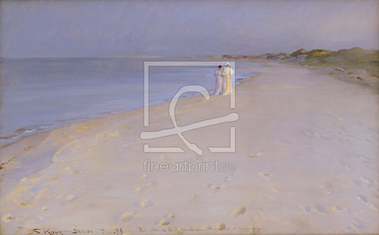 Bild-Nr.: 31000736 Summer evening at the South Beach, Skagen, 1893 Bild-Nr.: 31000736 Summer evening at the South Beach, Skagen, 1893 erstellt von Kroyer, Peter Severin