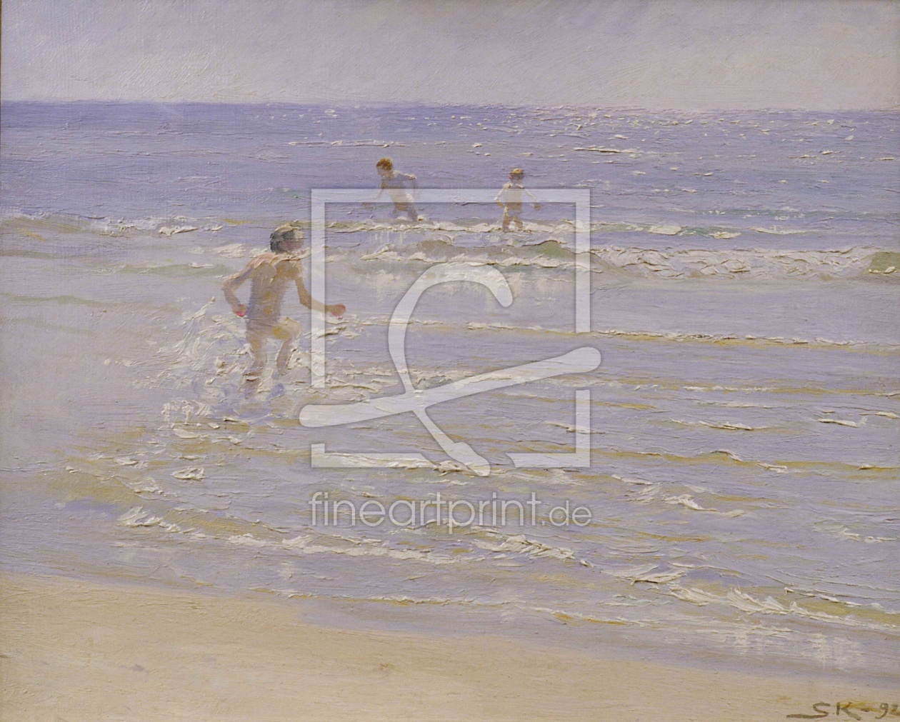 Bild-Nr.: 31000737 Sunshine at Skagen: Boys Swimming, 1892 erstellt von Kroyer, Peter Severin