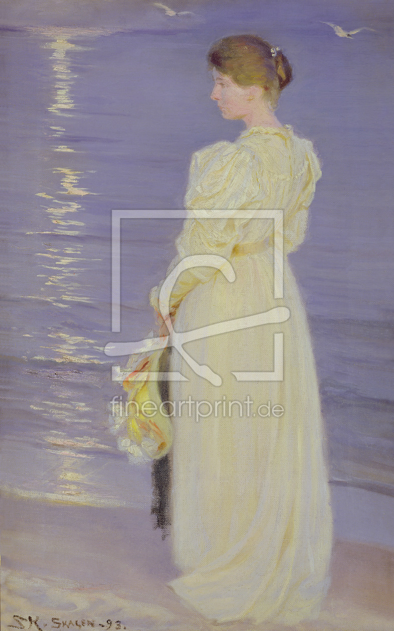 Bild-Nr.: 31000739 Woman in White on a Beach, 1893 erstellt von Kroyer, Peter Severin