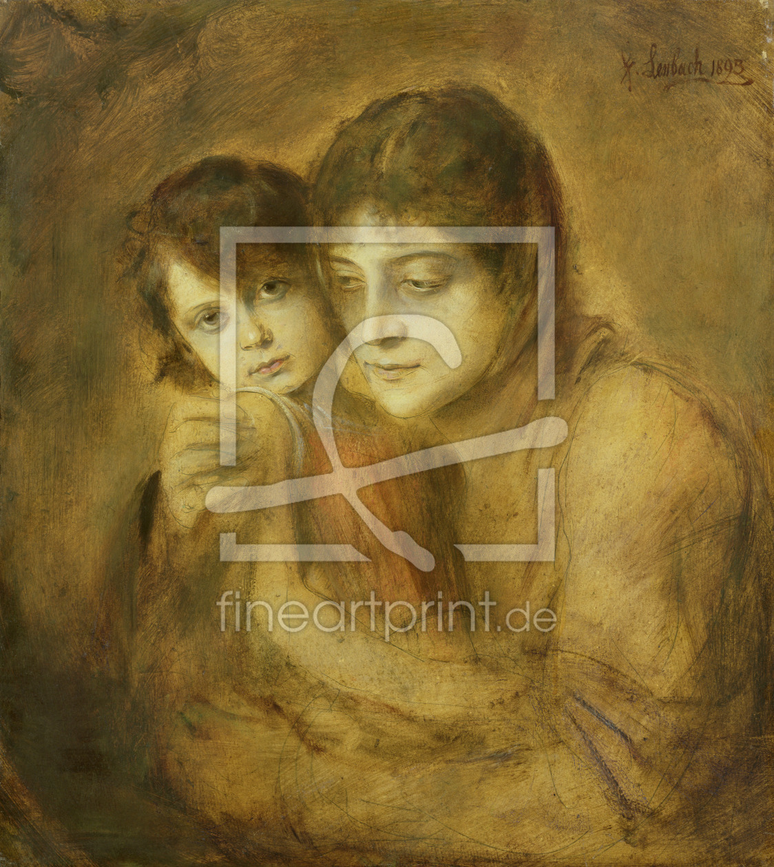 Bild-Nr.: 31000750 Mother and Child, 1893 Bild-Nr.: 31000750 Mother and Child, 1893 erstellt von Lenbach, Franz
