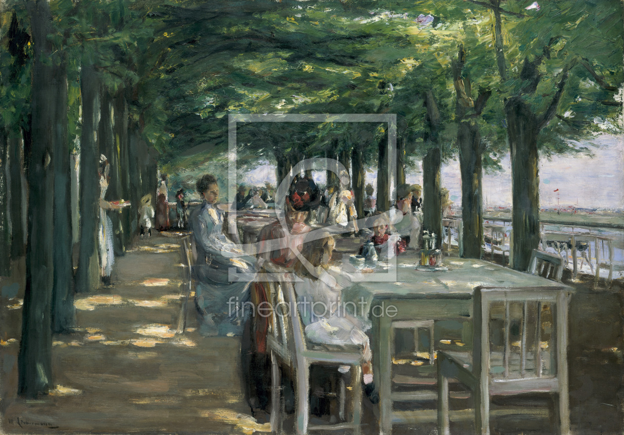 Bild-Nr.: 31000757 The Terrace at the Restaurant Jacob in Nienstedten on the Elbe, 1902 erstellt von Liebermann, Max