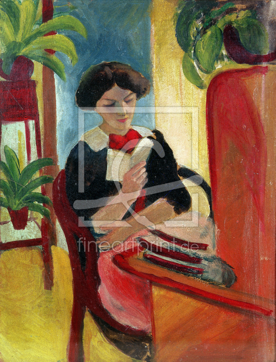 Bild-Nr.: 31000758 Elizabeth Reading erstellt von Macke, August