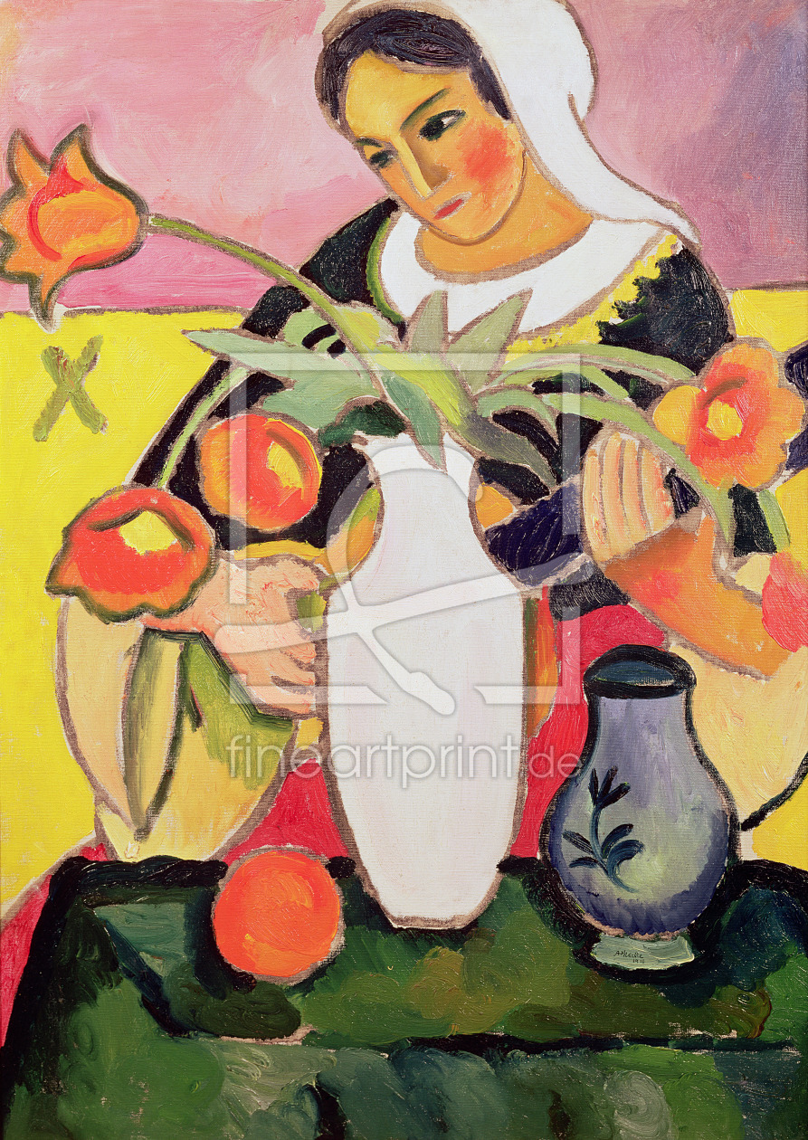 Bild-Nr.: 31000761 The Lute Player, 1910 erstellt von Macke, August