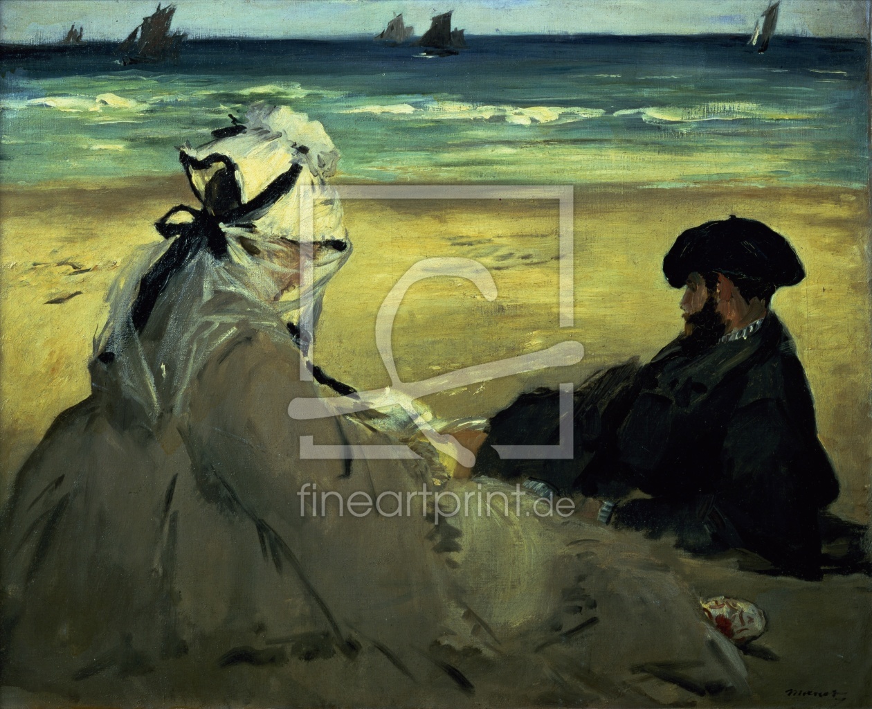 Bild-Nr.: 31000771 On the Beach, 1873 erstellt von Manet, Edouard