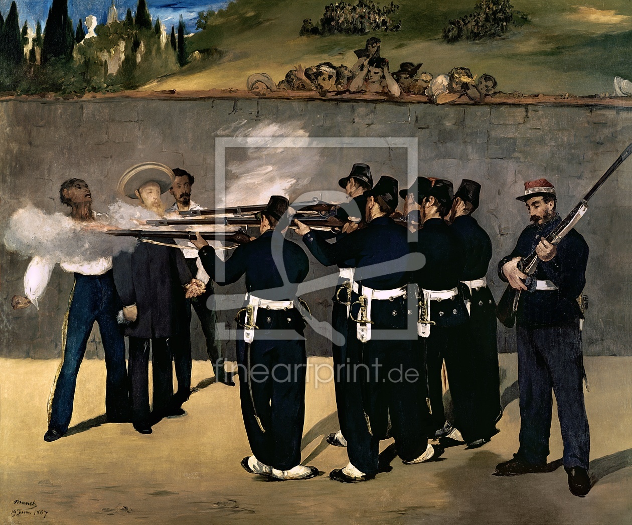 Bild-Nr.: 31000779 The Execution of the Emperor Maximilian, 1867-8 Bild-Nr.: 31000779 The Execution of the Emperor Maximilian, 1867-8 erstellt von Manet, Edouard