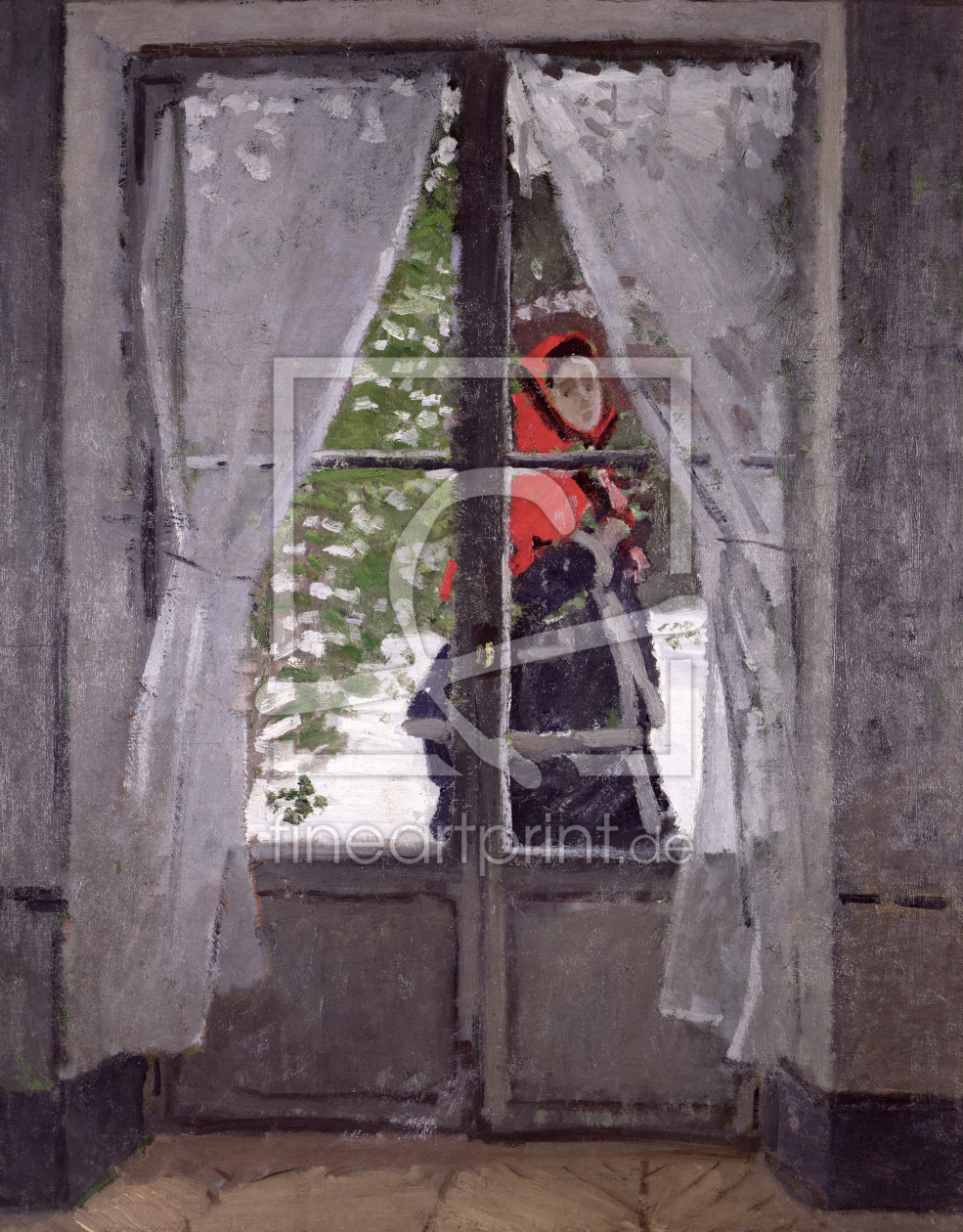 Bild-Nr.: 31000839 The Red Kerchief, Portrait of Mrs.Monet, 1873 Bild-Nr.: 31000839 The Red Kerchief, Portrait of Mrs.Monet, 1873 erstellt von Monet, Claude