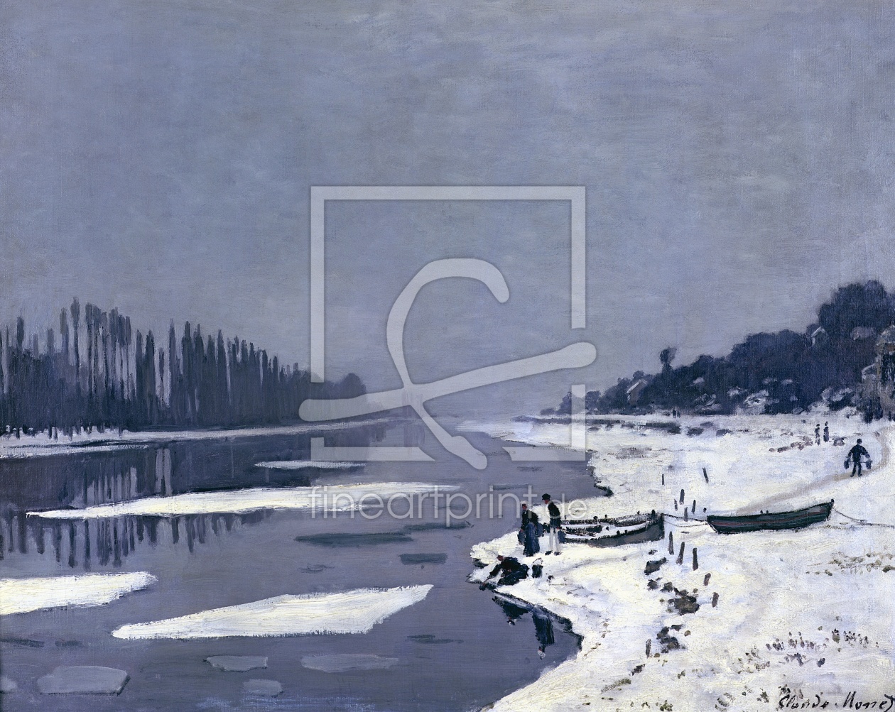 Bild-Nr.: 31000846 Ice floes on the Seine at Bougival, c.1867-68 erstellt von Monet, Claude
