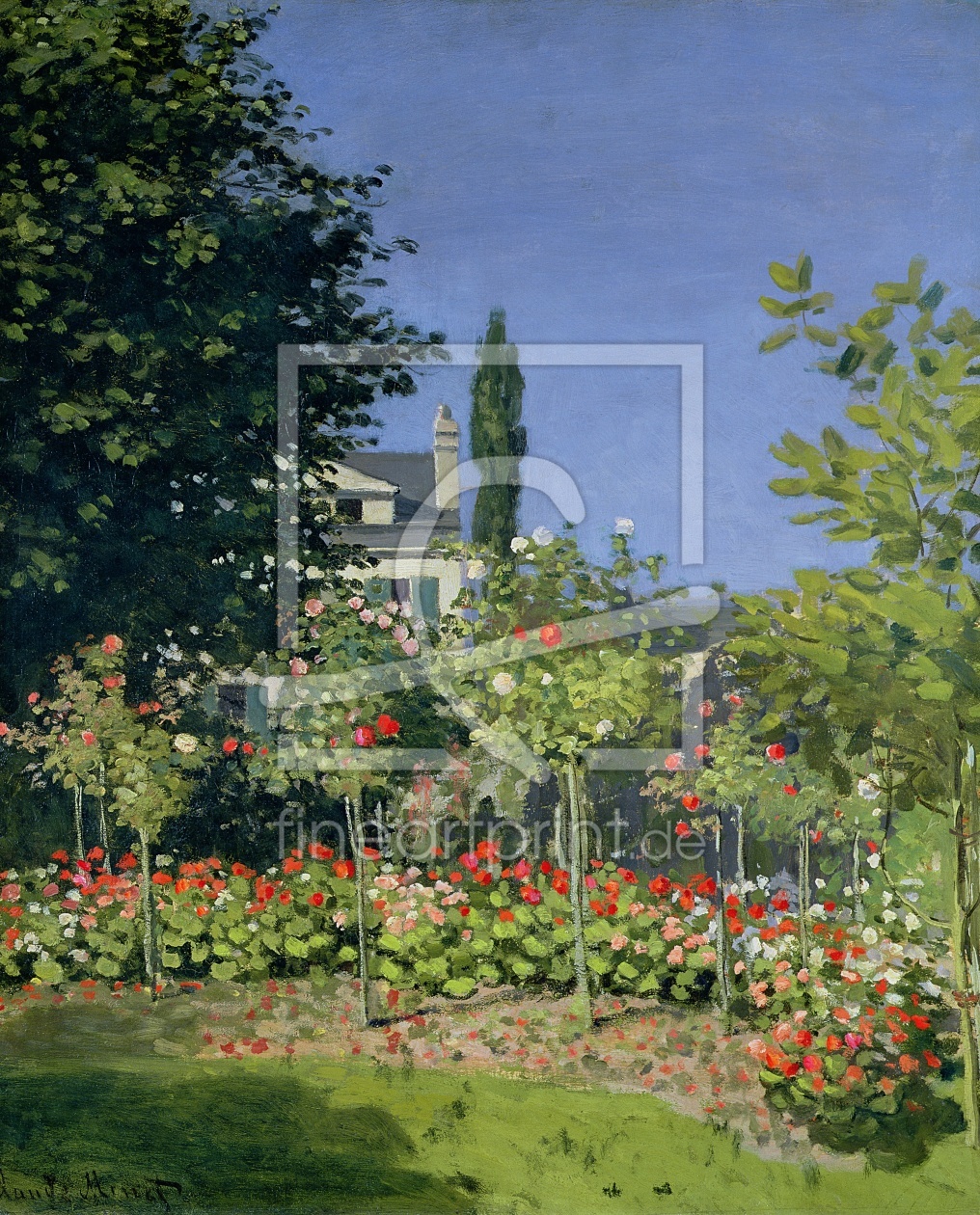 Bild-Nr.: 31000852 Flowering Garden at Sainte-Adresse, c.1866 erstellt von Monet, Claude