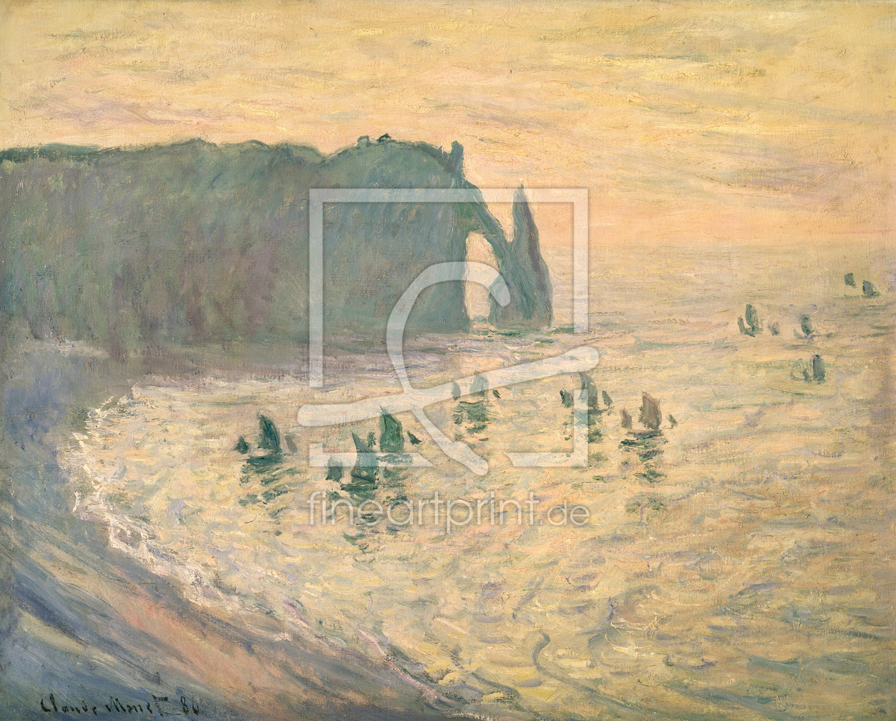 Bild-Nr.: 31000896 The Cliffs at Etretat, 1886 Bild-Nr.: 31000896 The Cliffs at Etretat, 1886 erstellt von Monet, Claude