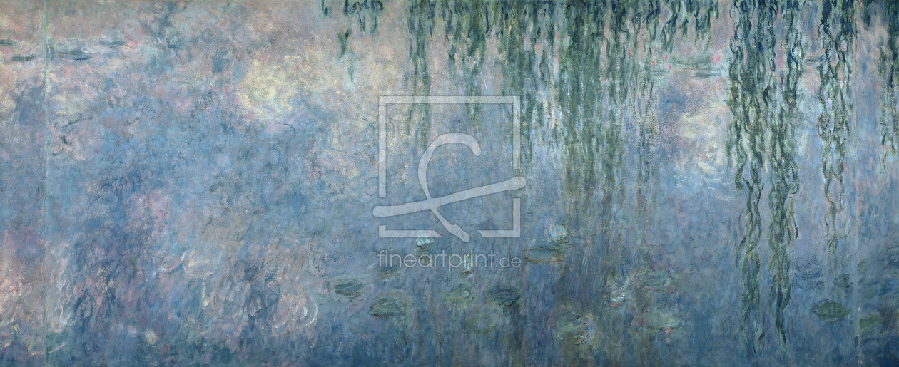 Bild-Nr.: 31000917 Waterlilies: Morning with Weeping Willows, detail of central section, 1914-18 erstellt von Monet, Claude