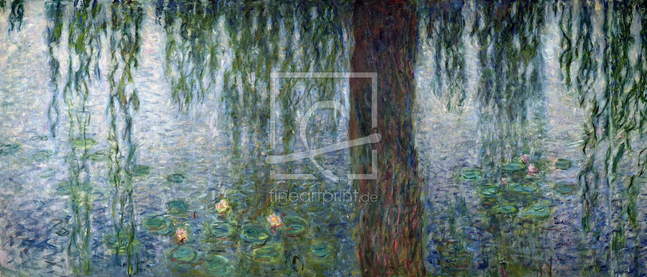 Bild-Nr.: 31000919 Waterlilies: Morning with Weeping Willows, detail of the left section, 1915-26 erstellt von Monet, Claude