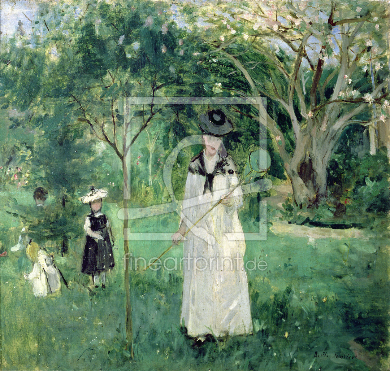 Bild-Nr.: 31000929 The Butterfly Hunt, 1874 erstellt von Morisot, Berthe