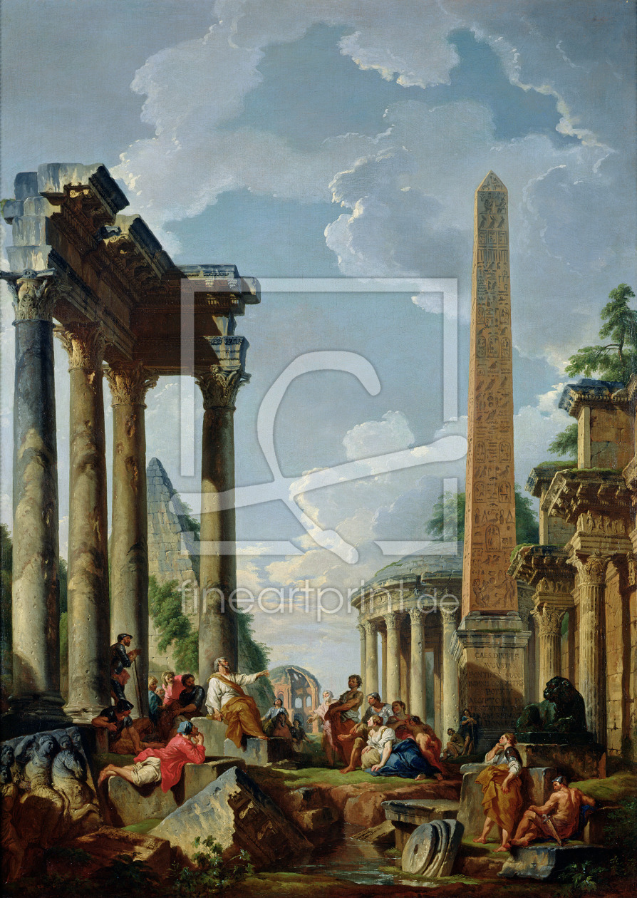 Bild-Nr.: 31000937 Architectural Capriccio with a Preacher in the Ruins, c.1745 erstellt von Pannini, Giovanni Paolo