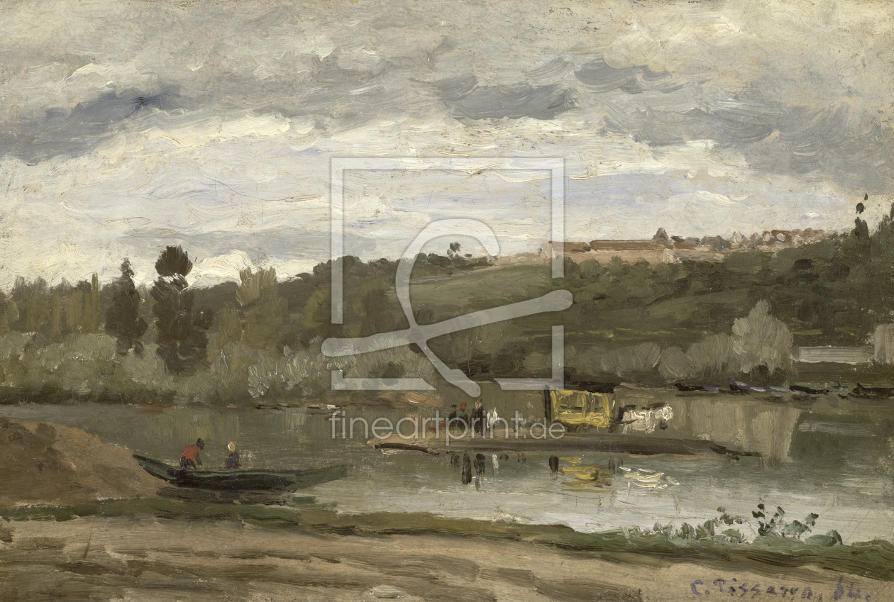 Bild-Nr.: 31000963 Ferry at Varenne-Saint-Hilaire, 1864 erstellt von Pissarro, Camille