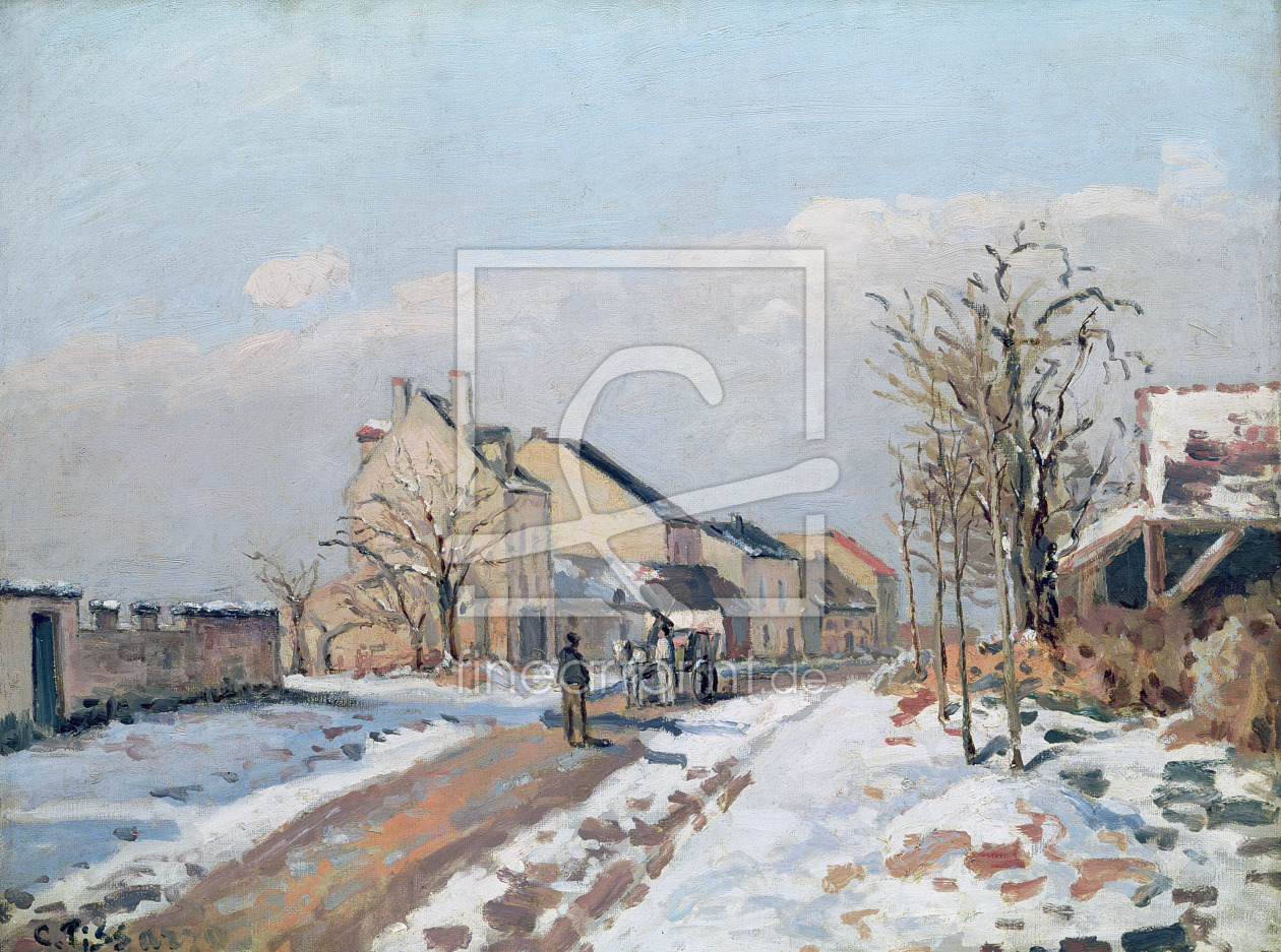 Bild-Nr.: 31000982 The Road from Gisors to Pontoise, Snow Effect, 1872 erstellt von Pissarro, Camille