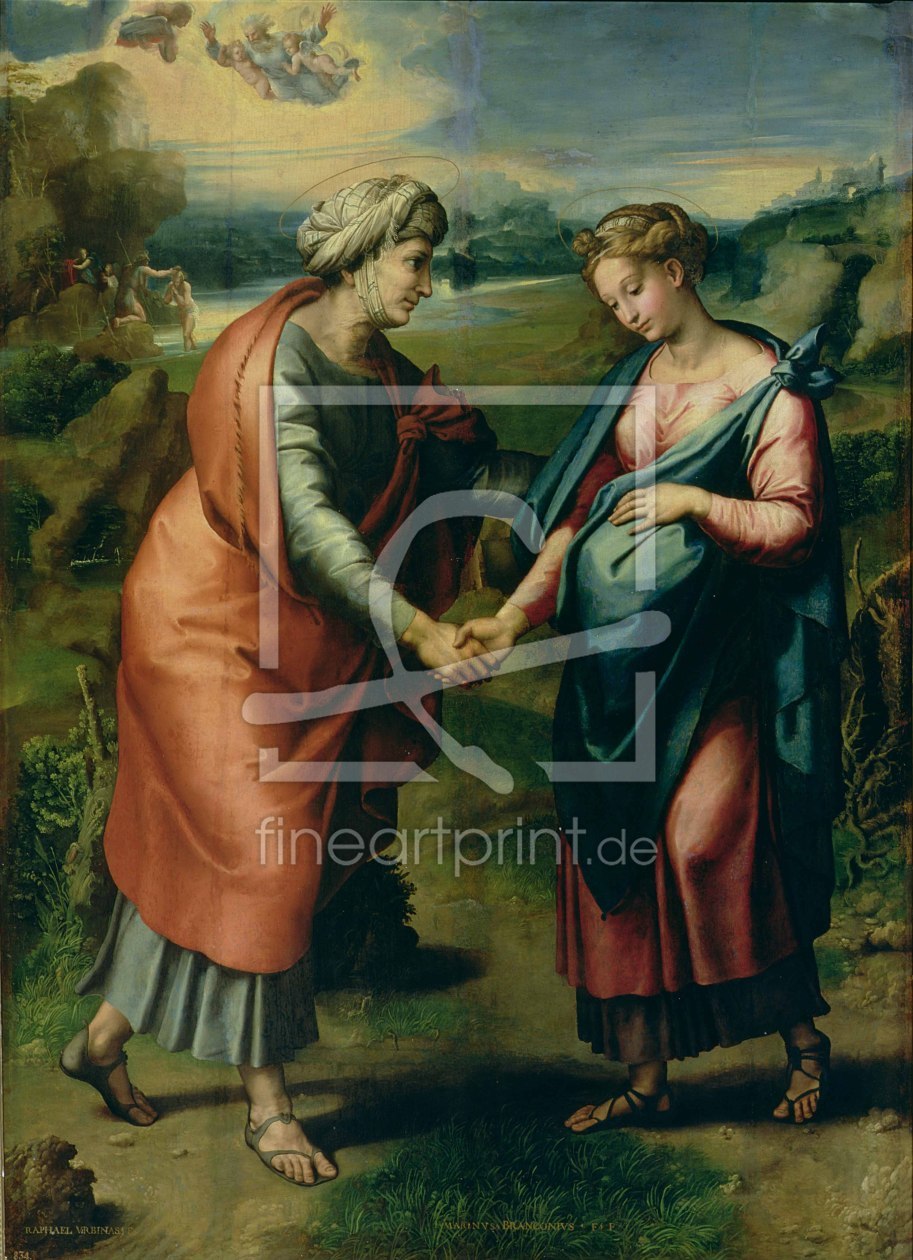 Bild-Nr.: 31000995 The Visitation erstellt von Raffaello Santi (Raffael)