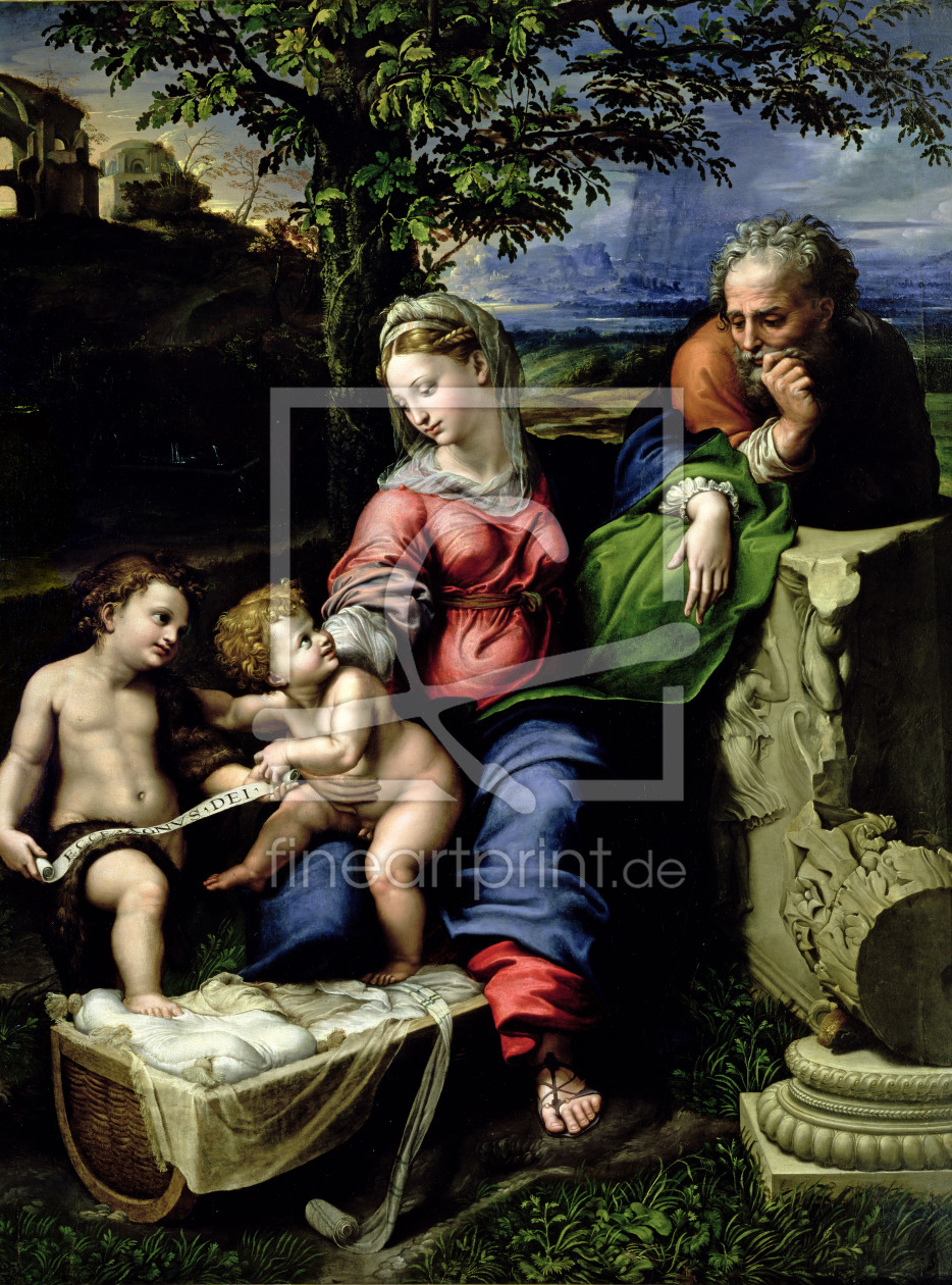 Bild-Nr.: 31001001 The Holy Family of the Oak Tree, c.1518 erstellt von Raffaello Santi (Raffael)