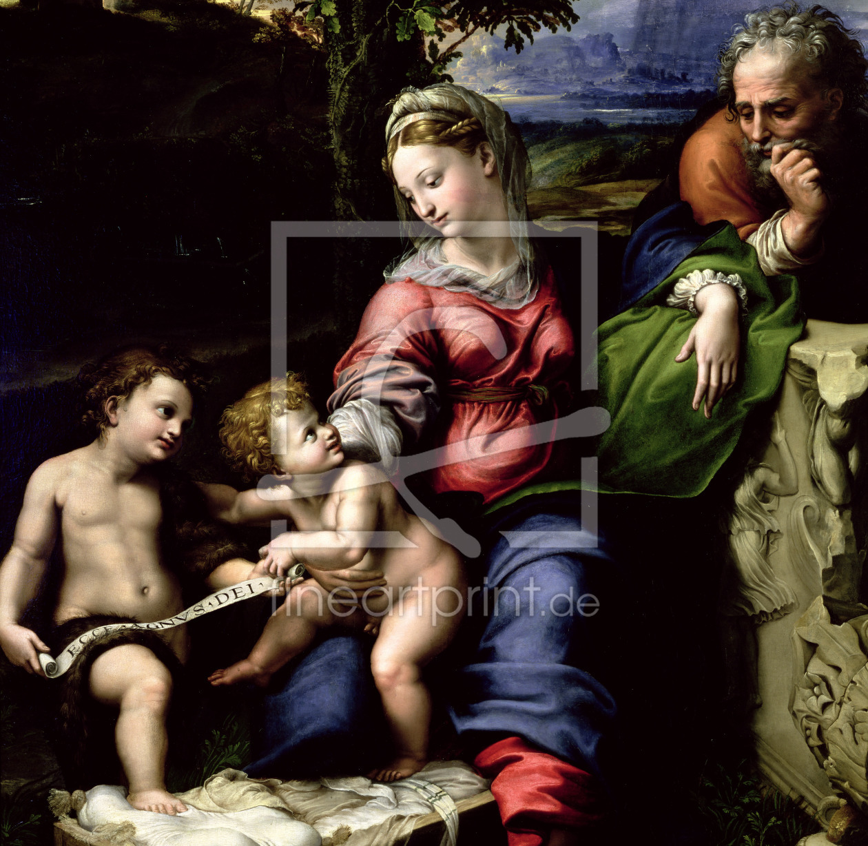 Bild-Nr.: 31001002 The Holy Family of the Oak Tree, c.1518 erstellt von Raffaello Santi (Raffael)