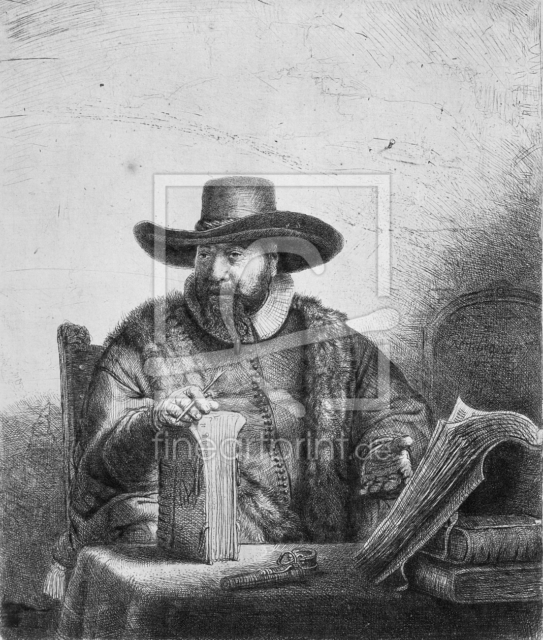 Bild-Nr.: 31001027 Cornelius Claesz Anslo 1640 erstellt von Rembrandt Harmenszoon van Rijn