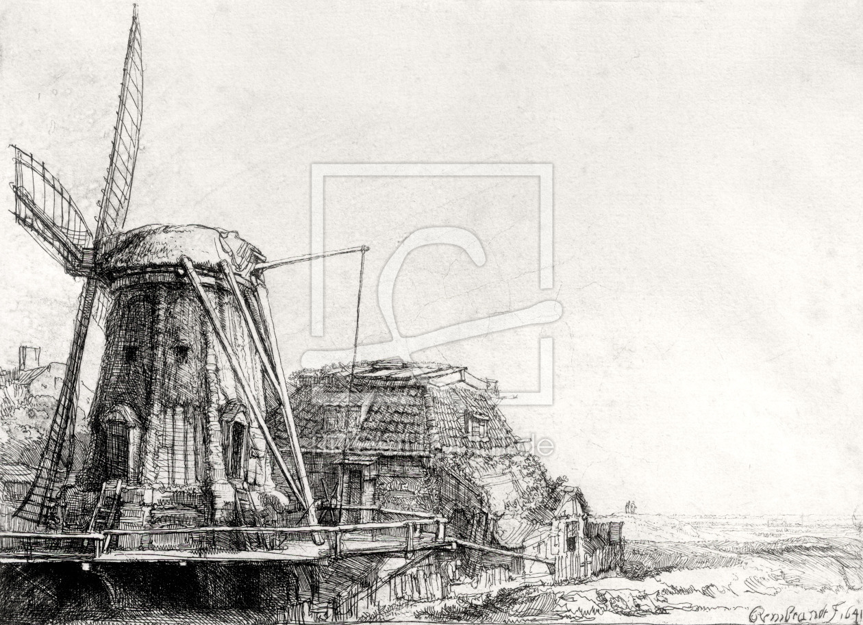 Bild-Nr.: 31001041 The Mill, 1641 erstellt von Rembrandt Harmenszoon van Rijn