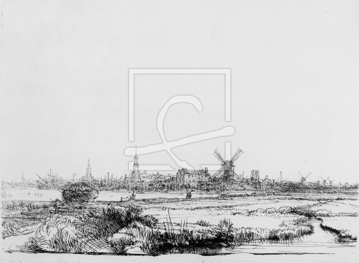 Bild-Nr.: 31001044 View of Amsterdam, c.1640 erstellt von Rembrandt Harmenszoon van Rijn