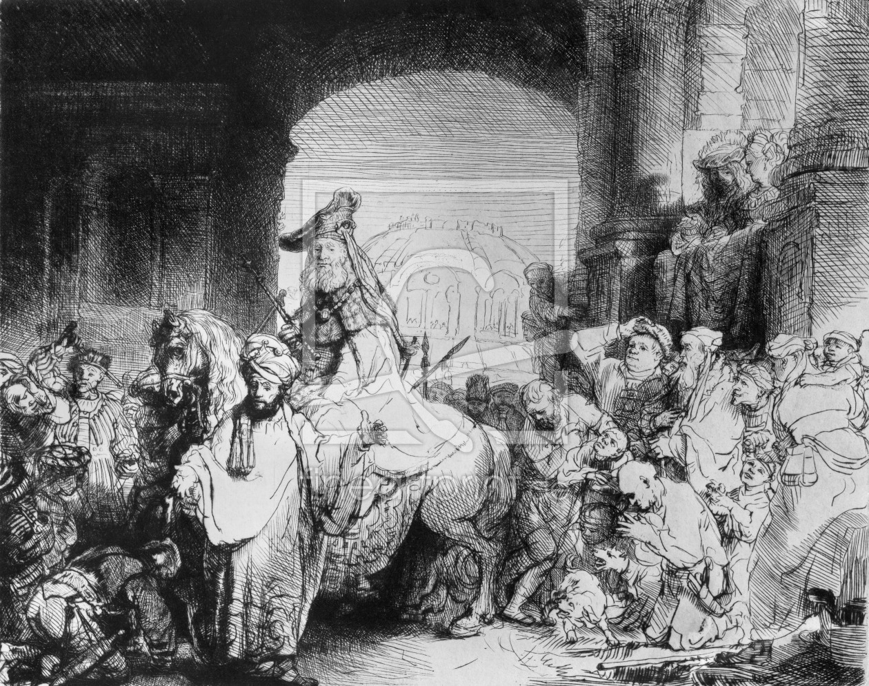 Bild-Nr.: 31001052 The Triumph of Mordecai, c.1640 Bild-Nr.: 31001052 The Triumph of Mordecai, c.1640 erstellt von Rembrandt Harmenszoon van Rijn