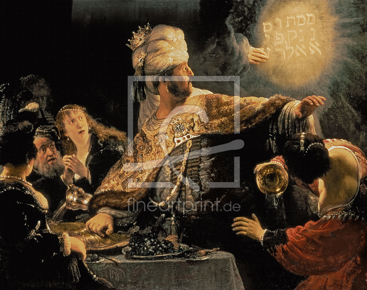 Bild-Nr.: 31001058 Belshazzar's Feast c.1636-38 erstellt von Rembrandt Harmenszoon van Rijn