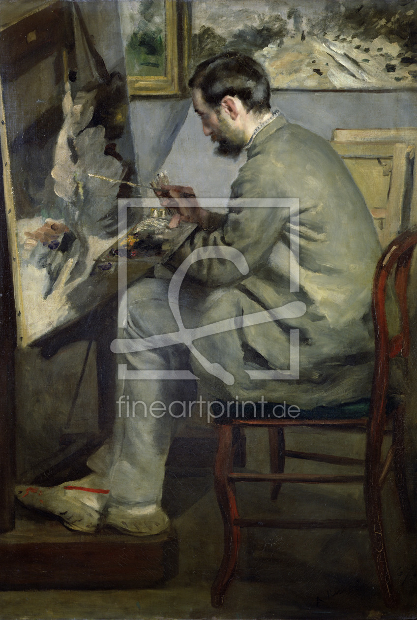 Bild-Nr.: 31001075 Frederic Bazille at his Easel, 1867 erstellt von Renoir, Pierre-Auguste