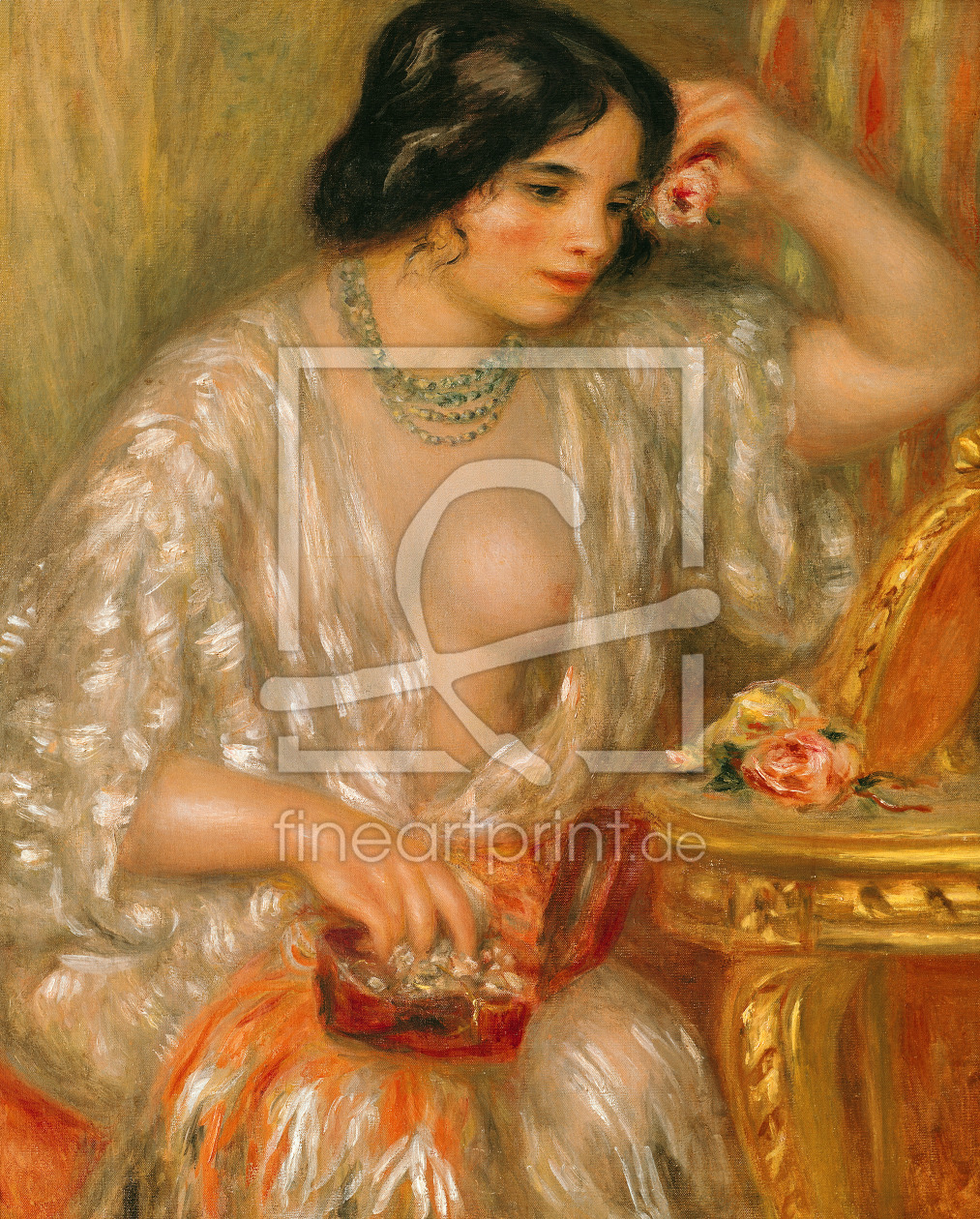 Bild-Nr.: 31001111 Gabrielle with Jewellery, 1910 erstellt von Renoir, Pierre-Auguste